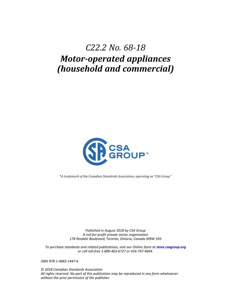 CSA C22.2 NO. 68-18 (R2023)