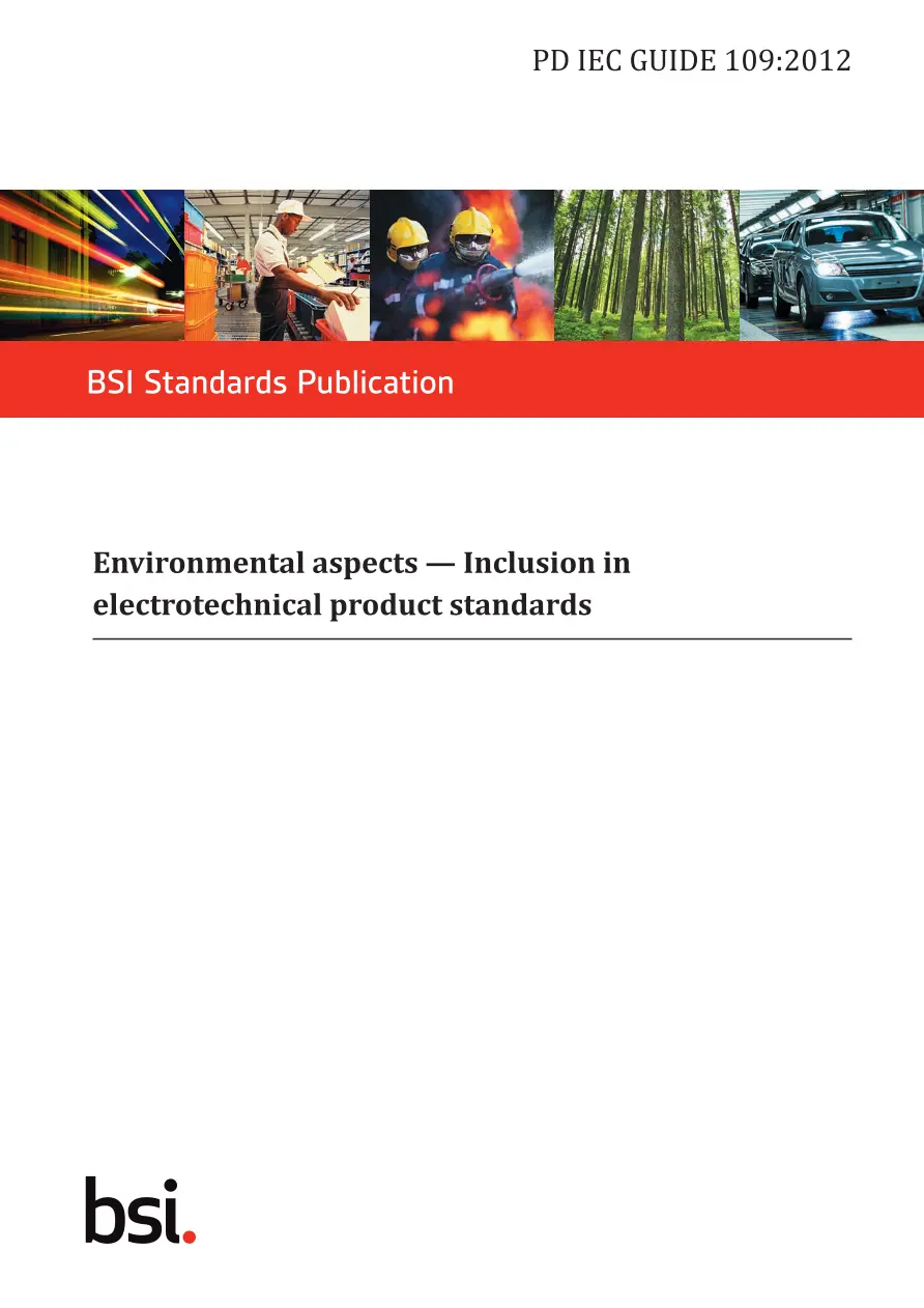 BS PD IEC GUIDE 109:2012