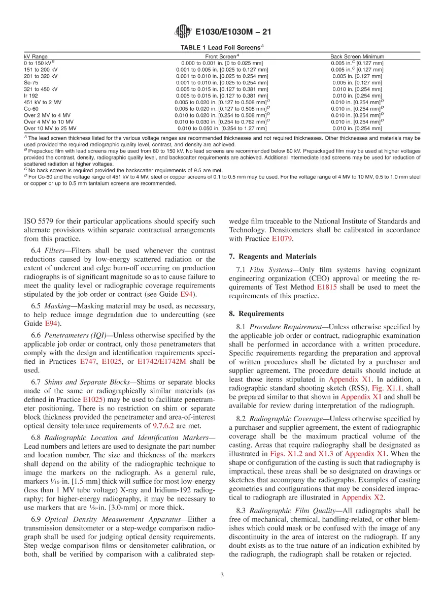 ASTM E1030/E1030M-21