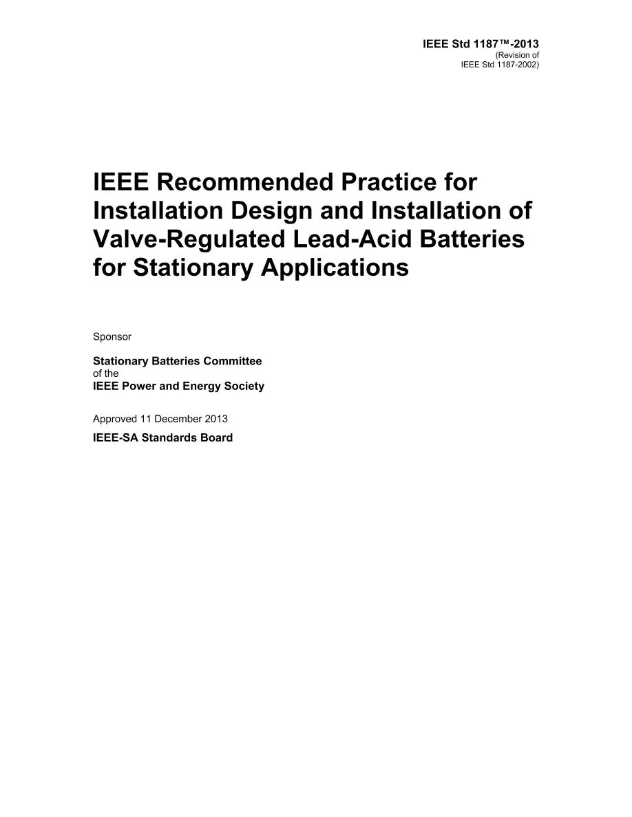 IEEE 1187-2013