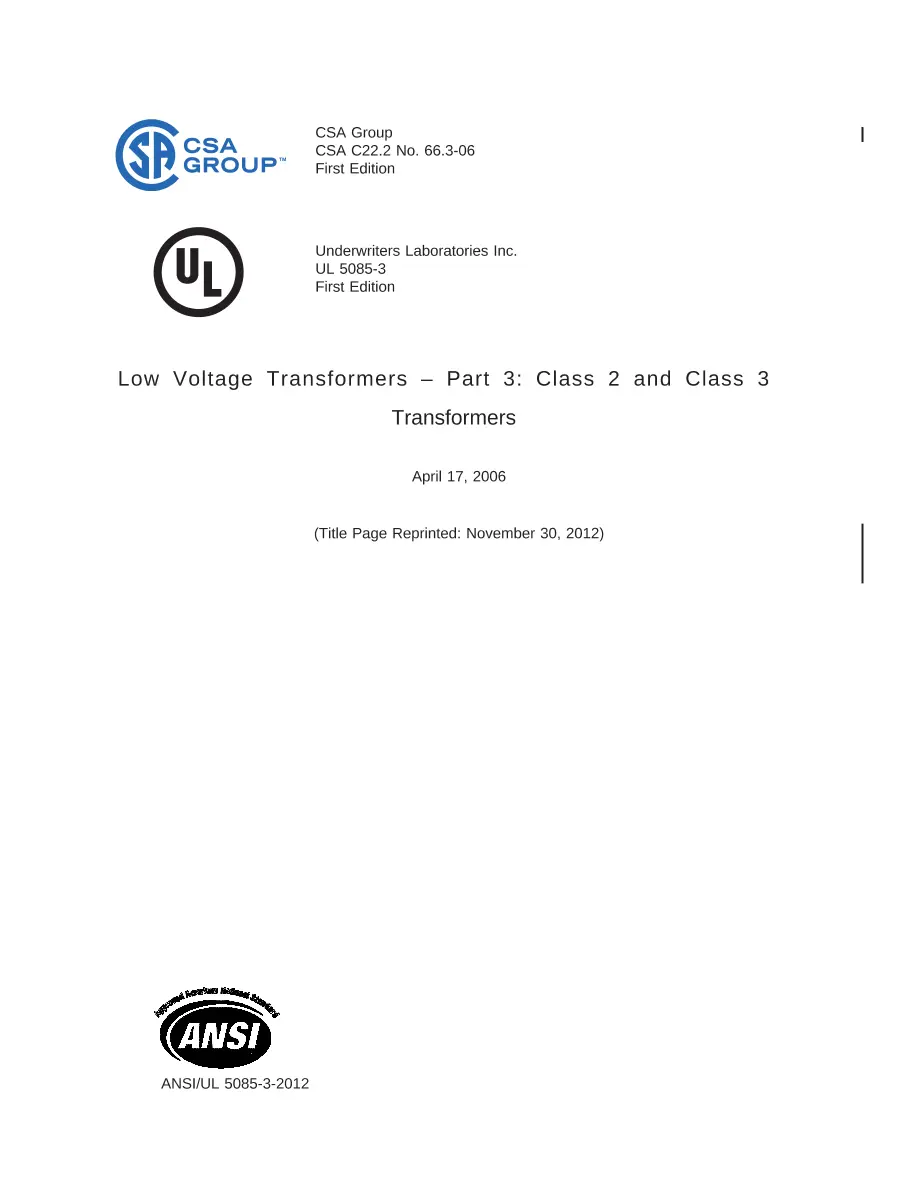 CSA C22.2 NO. 66.3-06 (R2020)