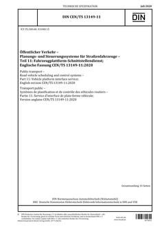 DIN CEN/TS 13149-11:2020
