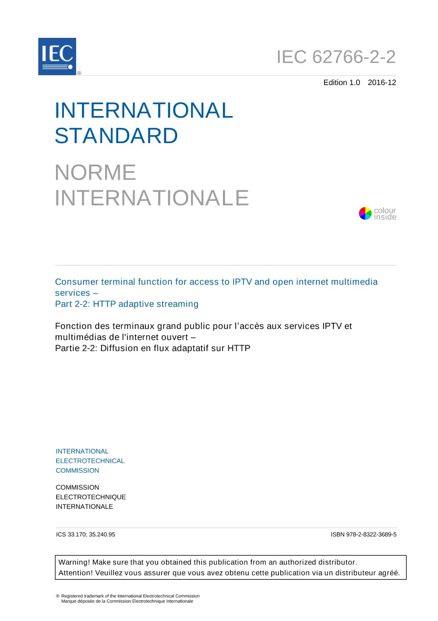 IEC 62766-2-2 Ed. 1.0 b:2016