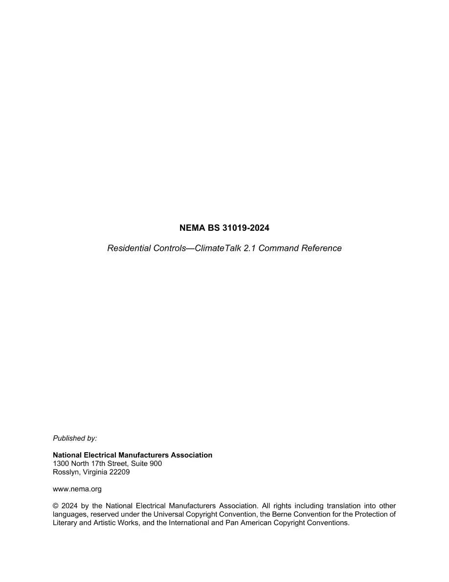 NEMA BS 31019-2024