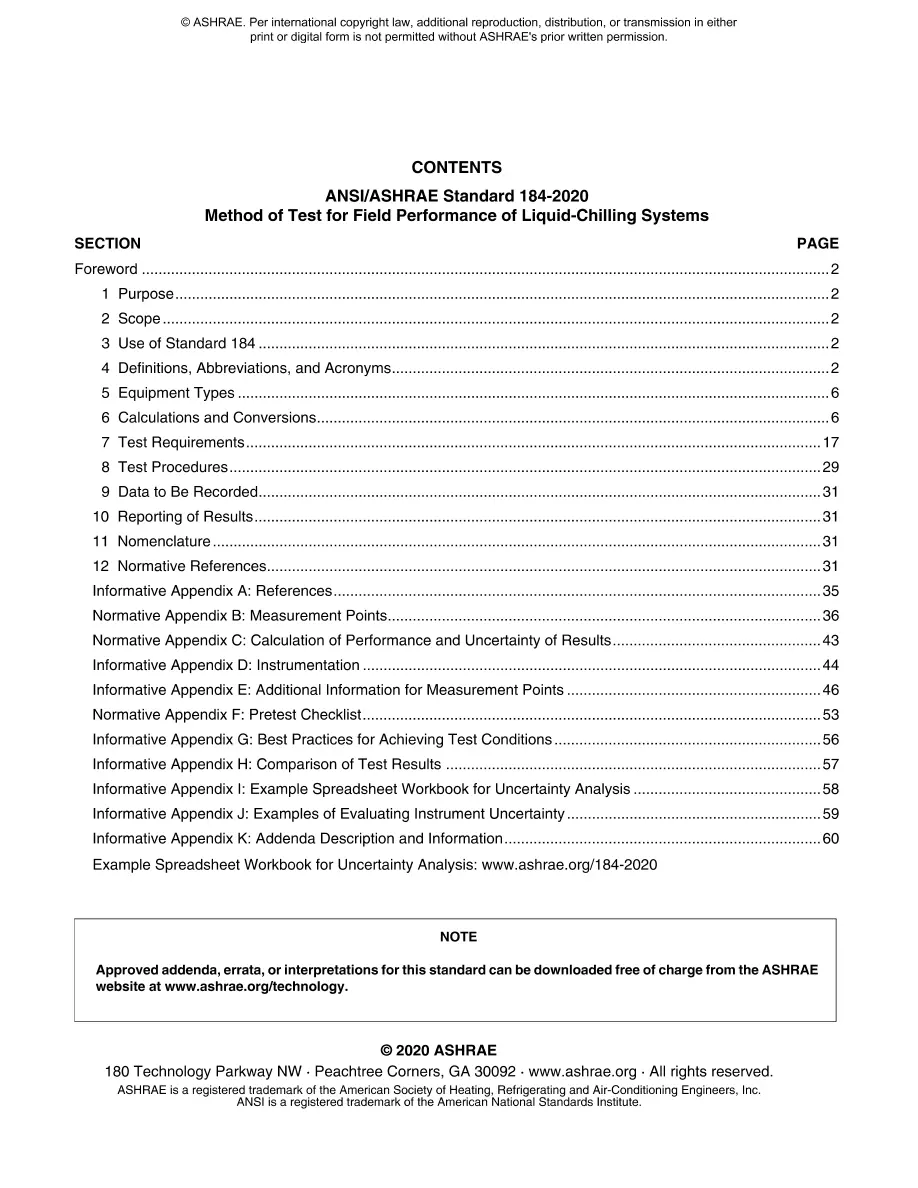 ASHRAE 184-2020