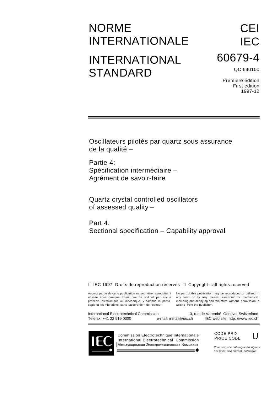 IEC 60679-4 Ed. 1.0 b:1997
