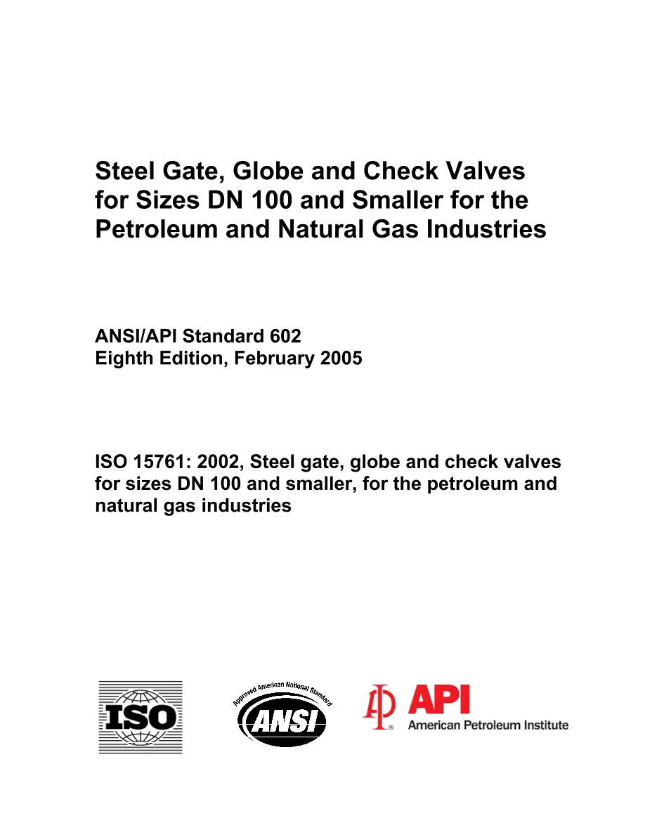 API Std 602:2005