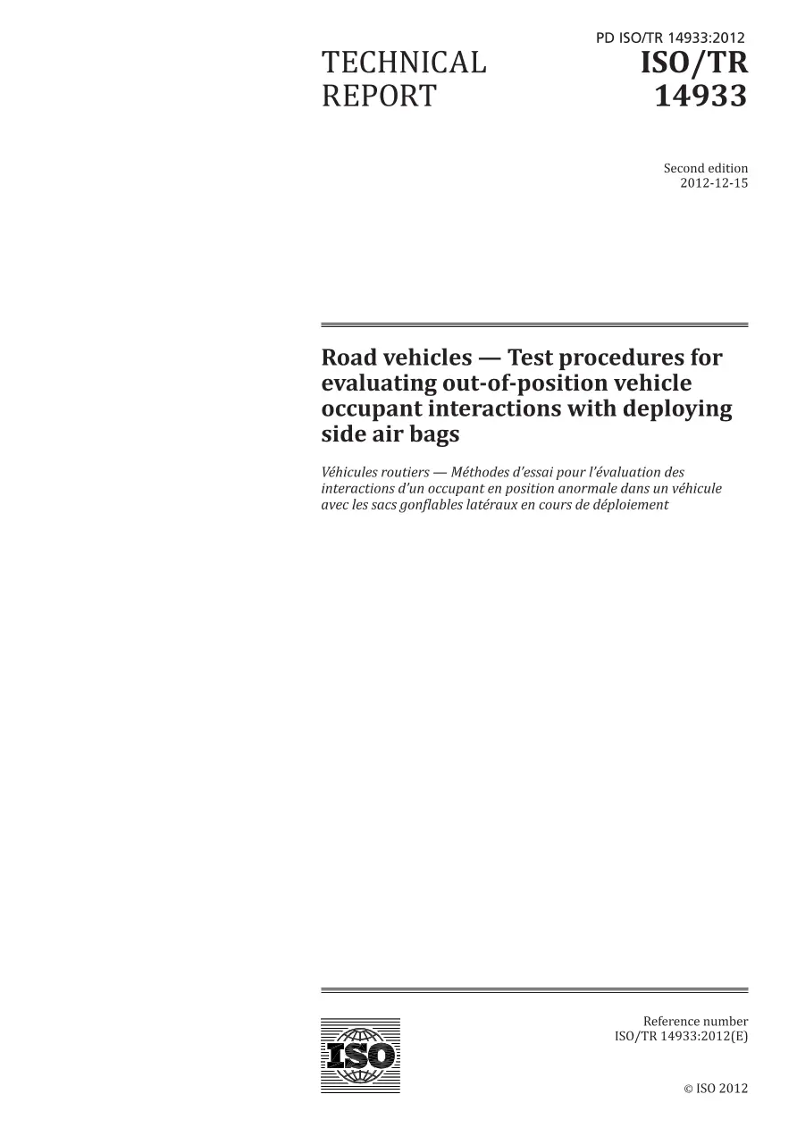 BS PD ISO/TR 14933:2012
