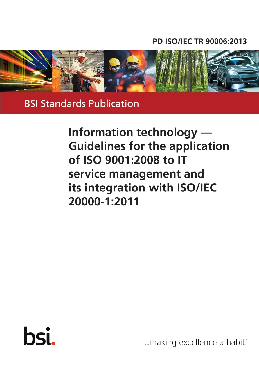 BS PD ISO/IEC TR 90006:2013