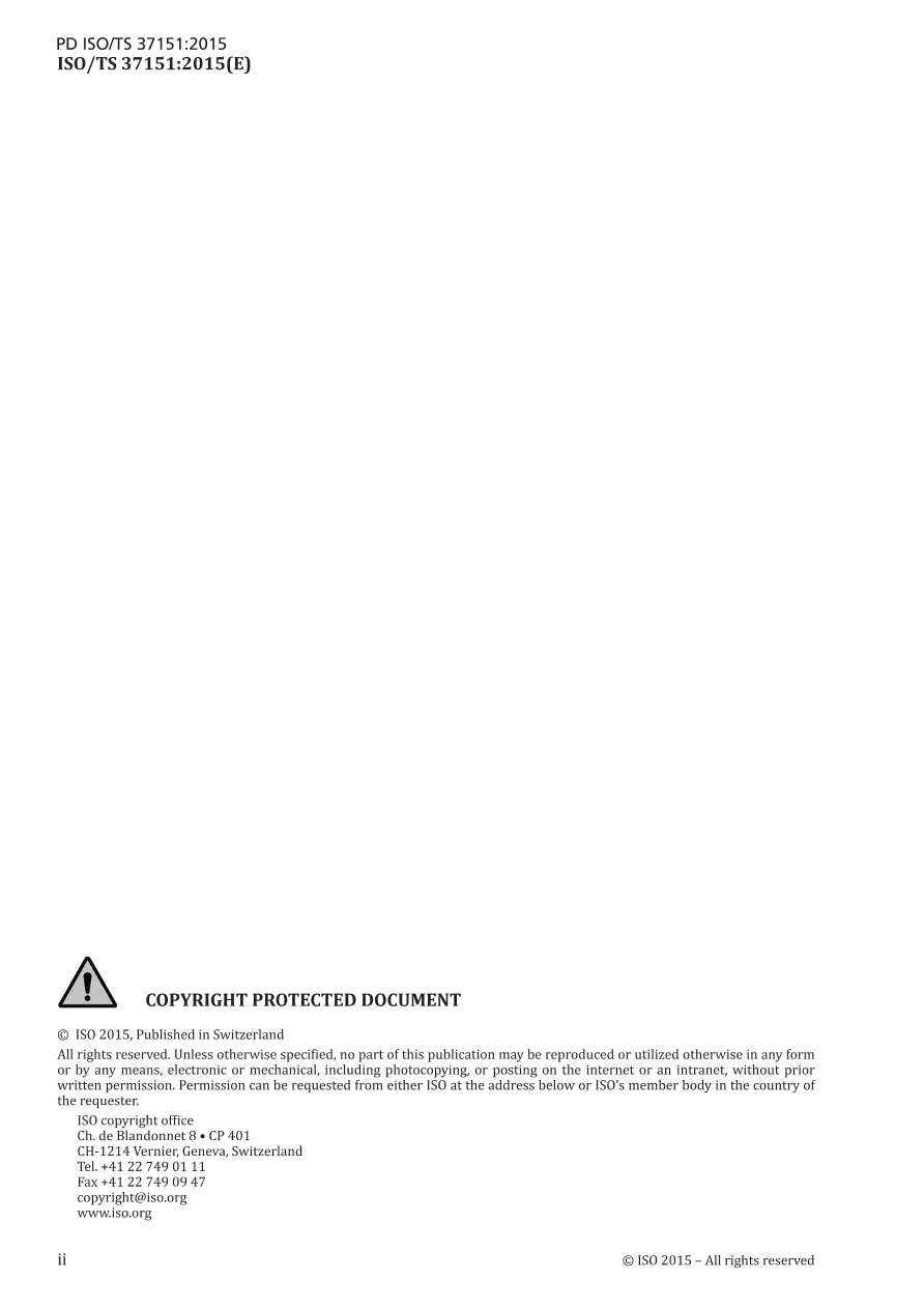 BS PD ISO/TS 37151:2015