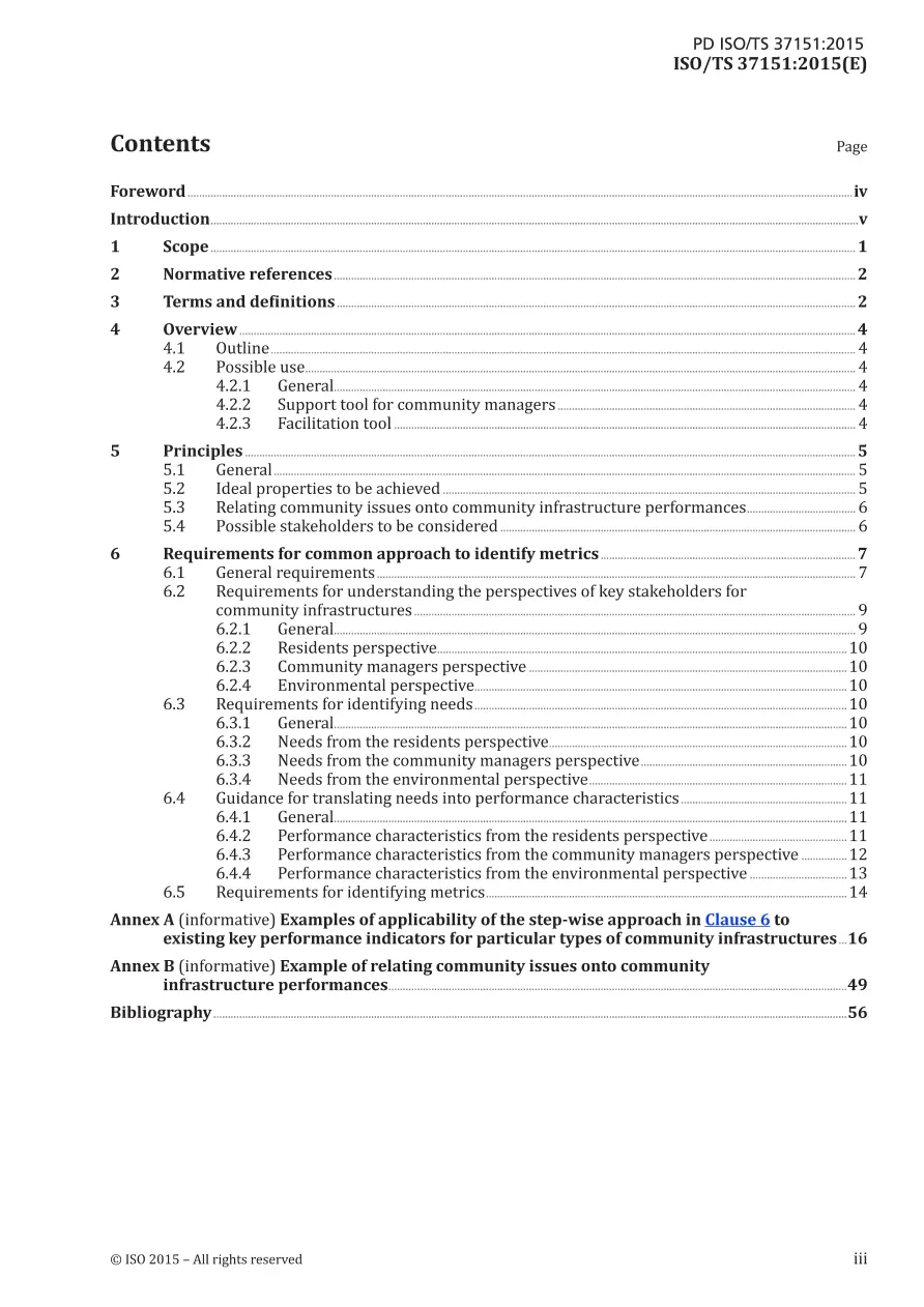 BS PD ISO/TS 37151:2015