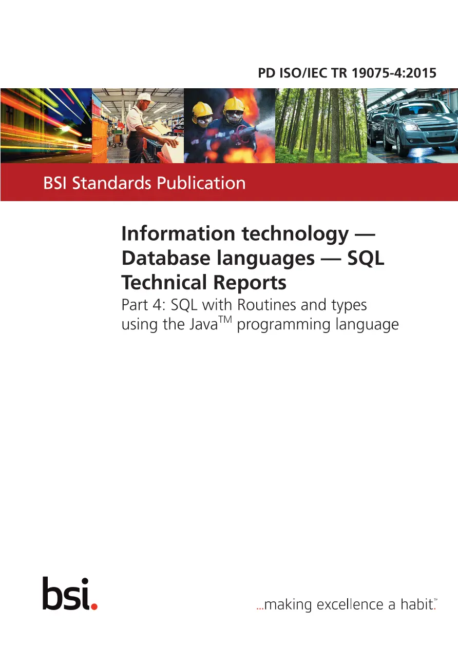 BS PD ISO/IEC TR 19075-4:2015