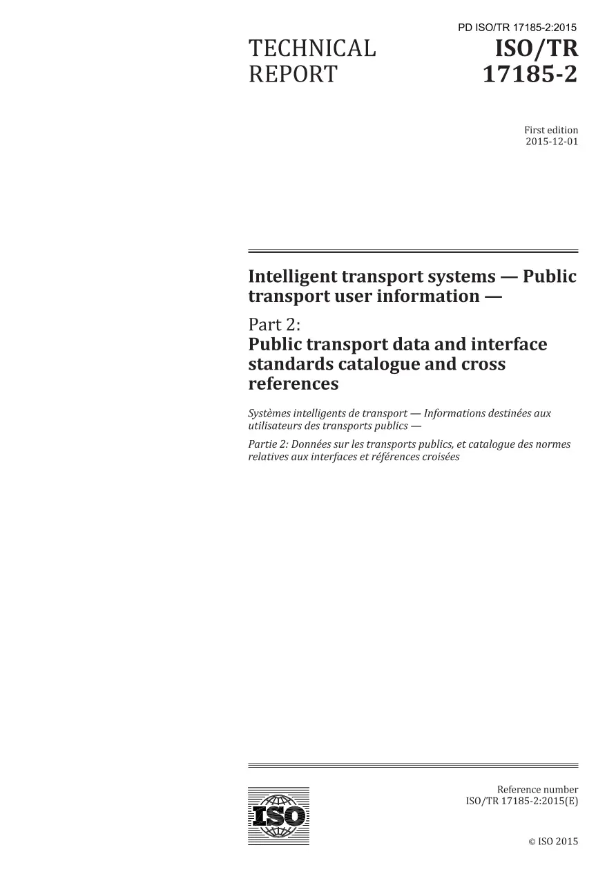 BS PD ISO/TR 17185-2:2015