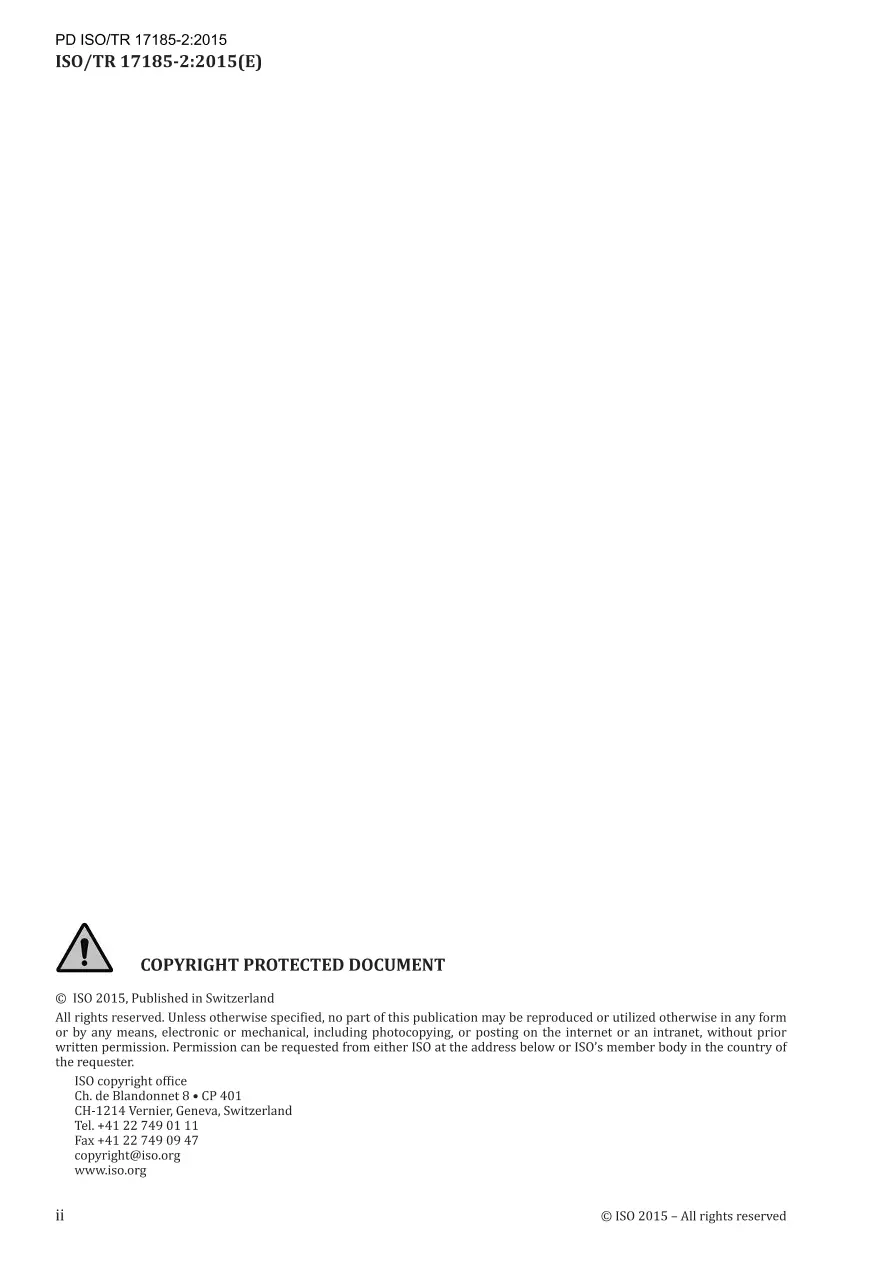 BS PD ISO/TR 17185-2:2015