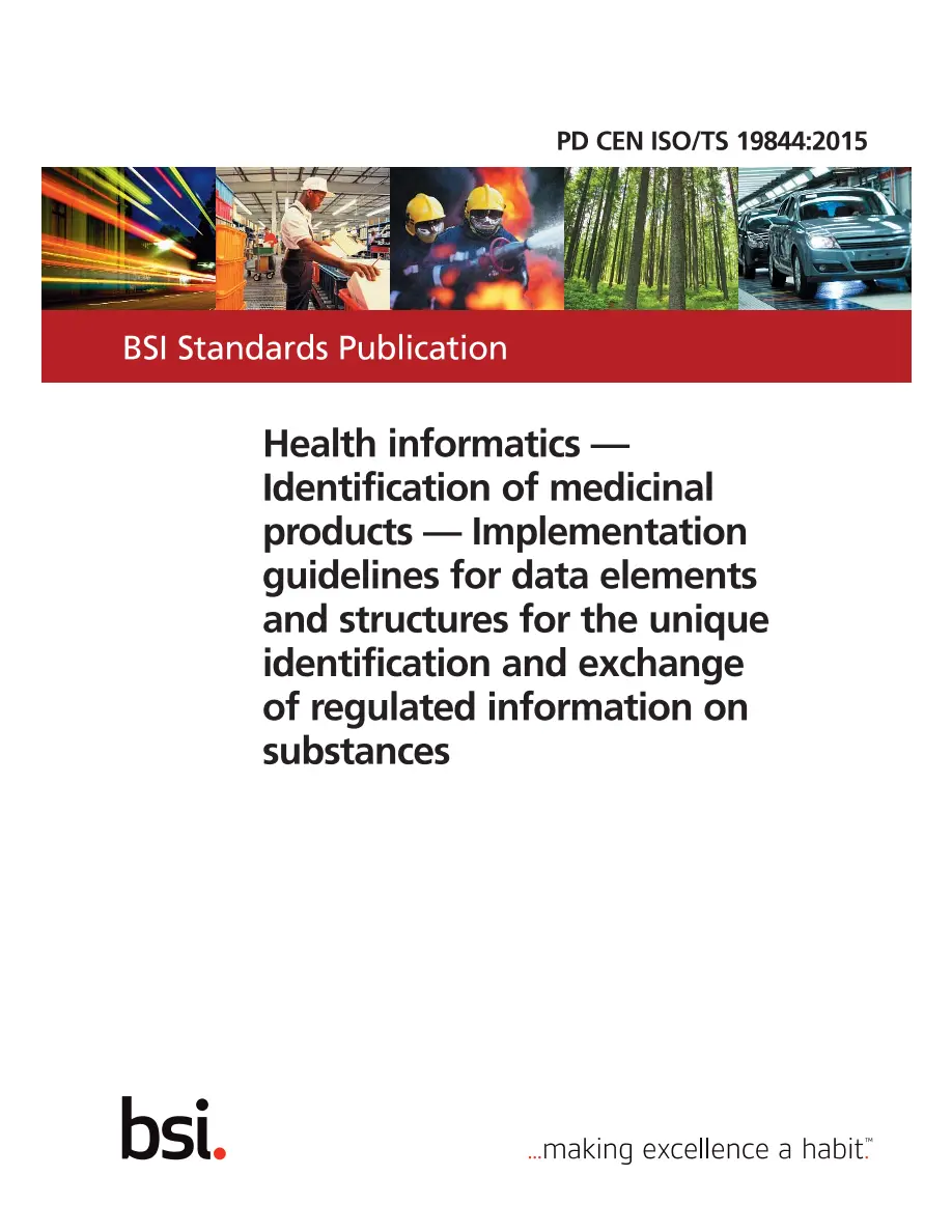 BS PD CEN ISO/TS 19844:2015