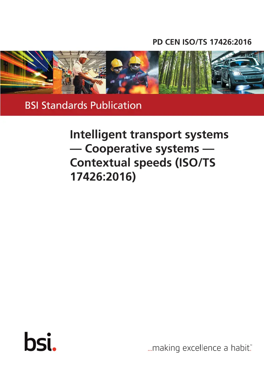 BS PD CEN ISO/TS 17426:2016