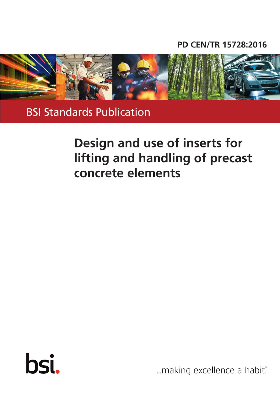 BS PD CEN/TR 15728:2016