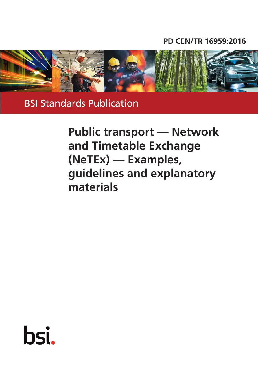 BS PD CEN/TR 16959:2016