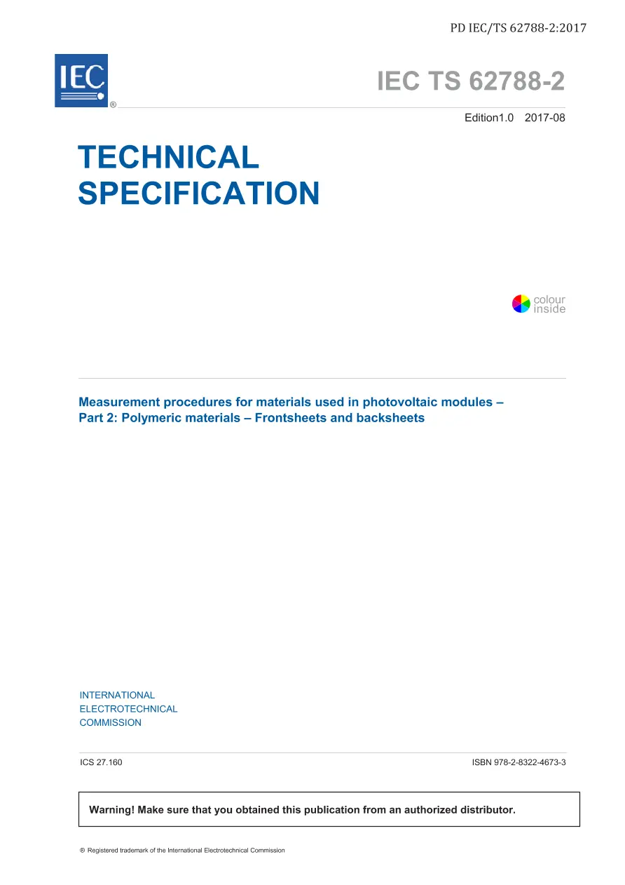 BS PD IEC/TS 62788-2:2017