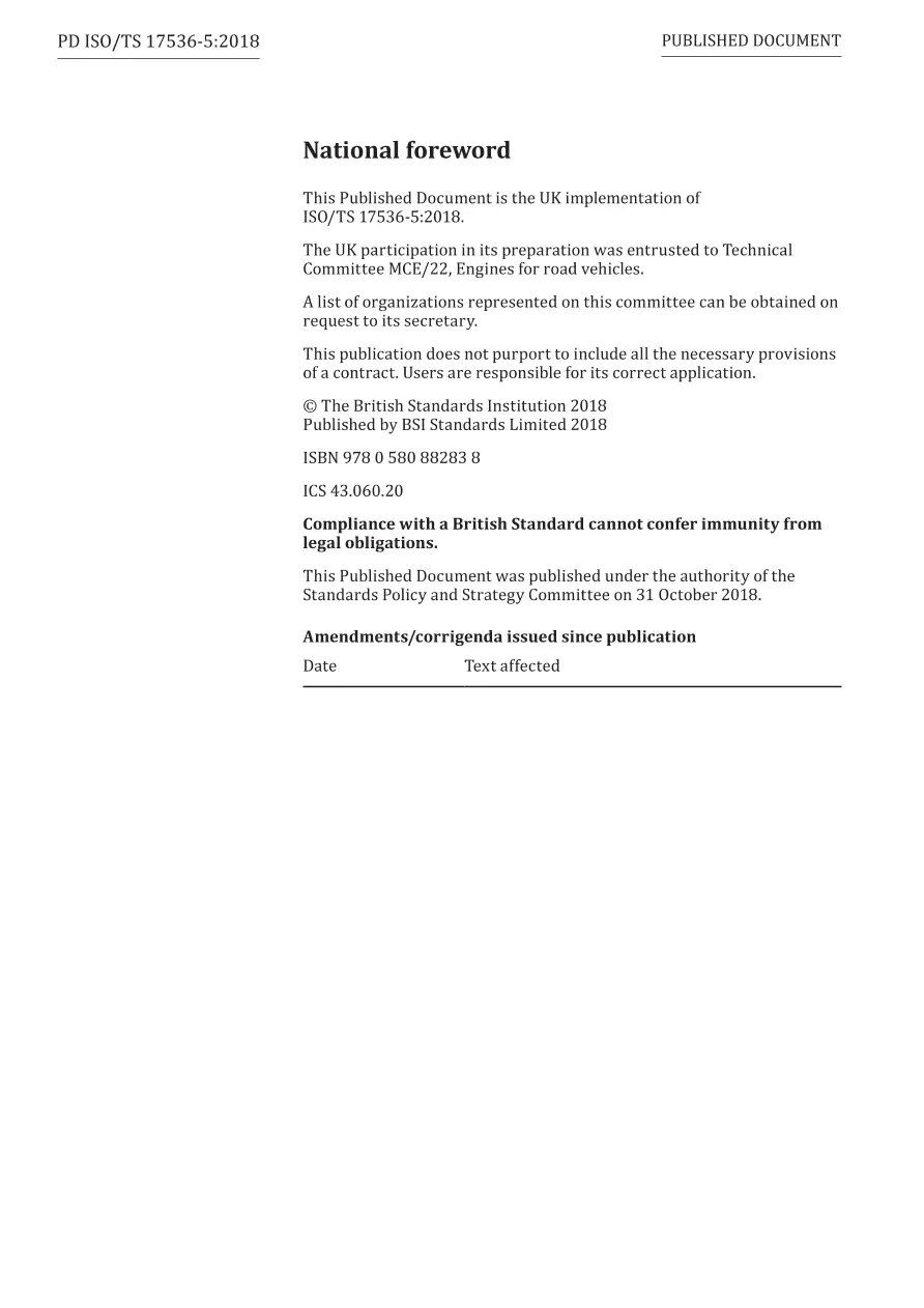 BS PD ISO/TS 17536-5:2018