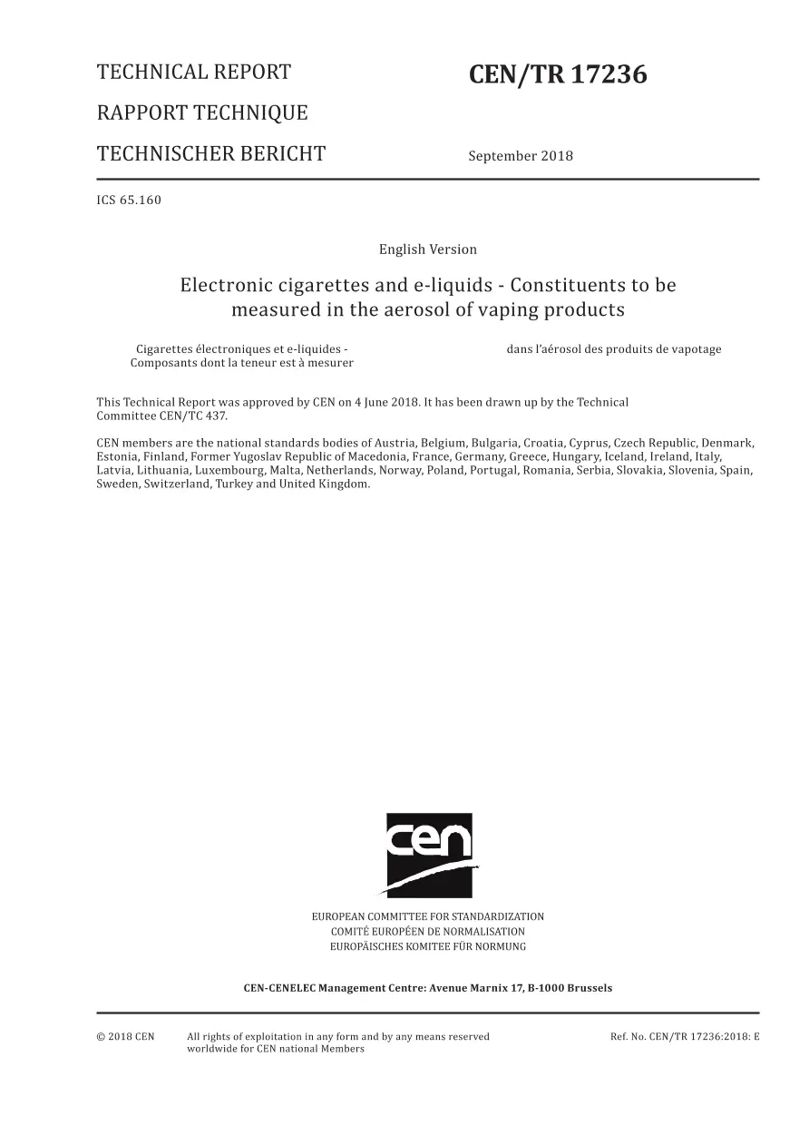 BS PD CEN/TR 17236:2018
