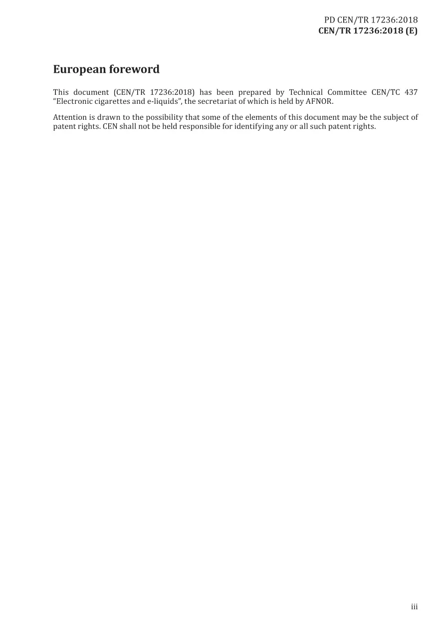 BS PD CEN/TR 17236:2018