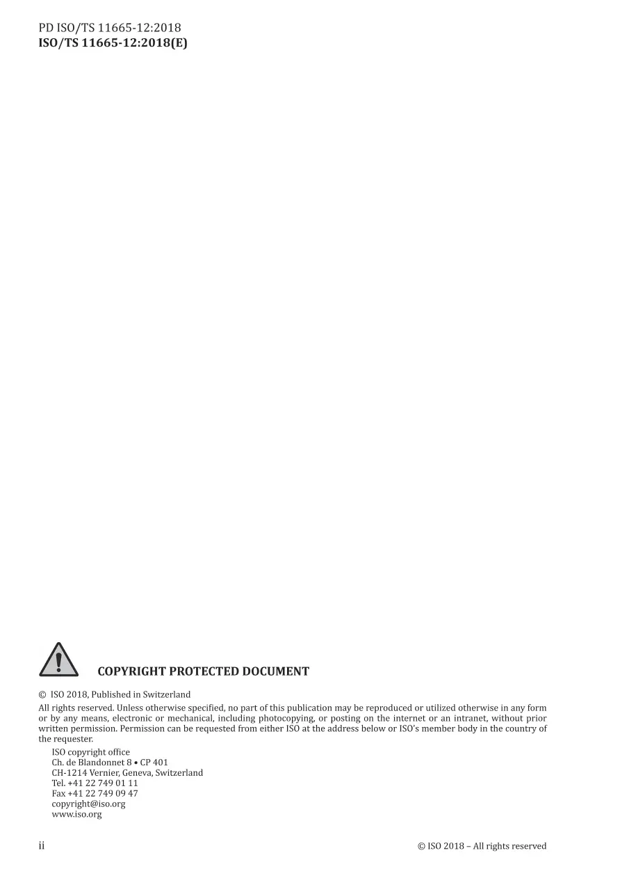 BS PD ISO/TS 11665-12:2018