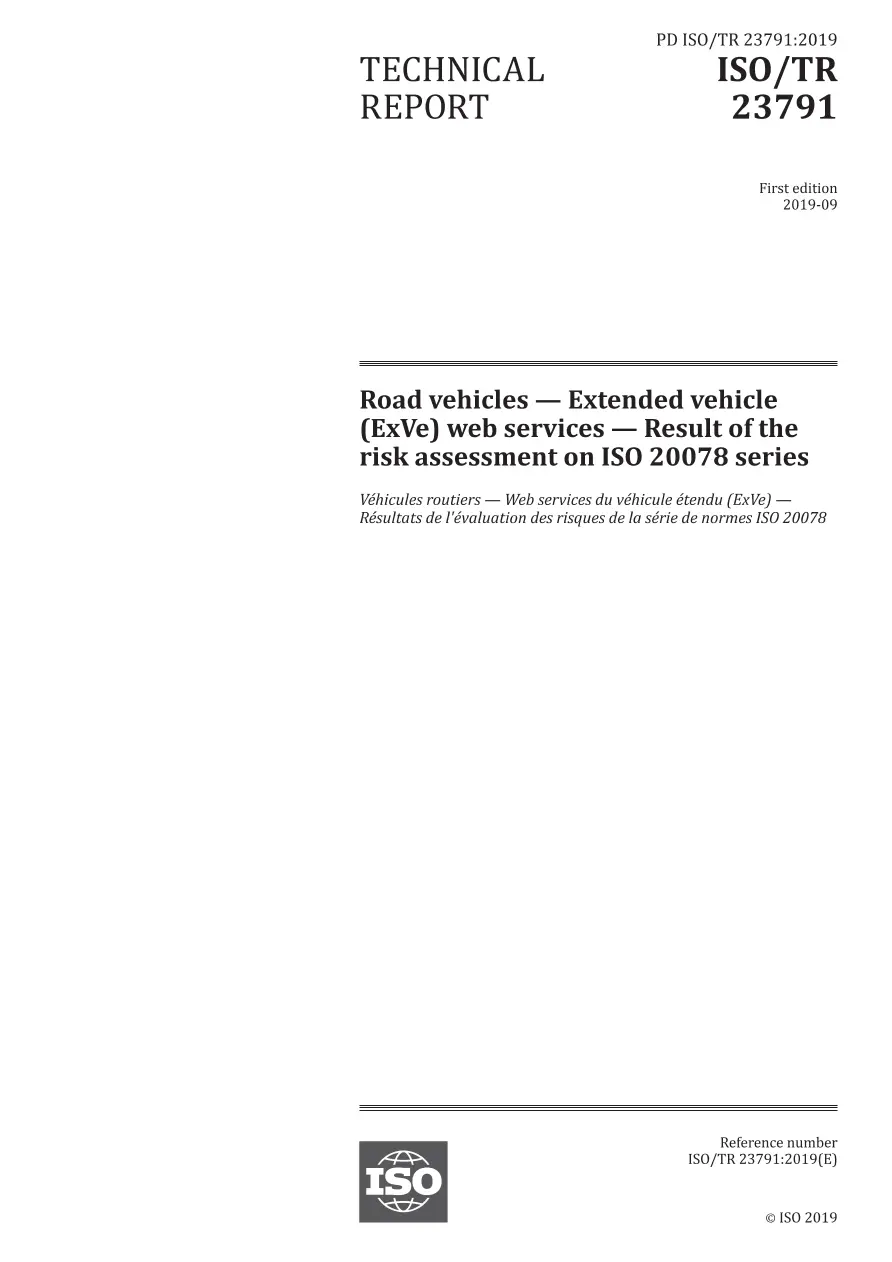 BS PD ISO/TR 23791:2019