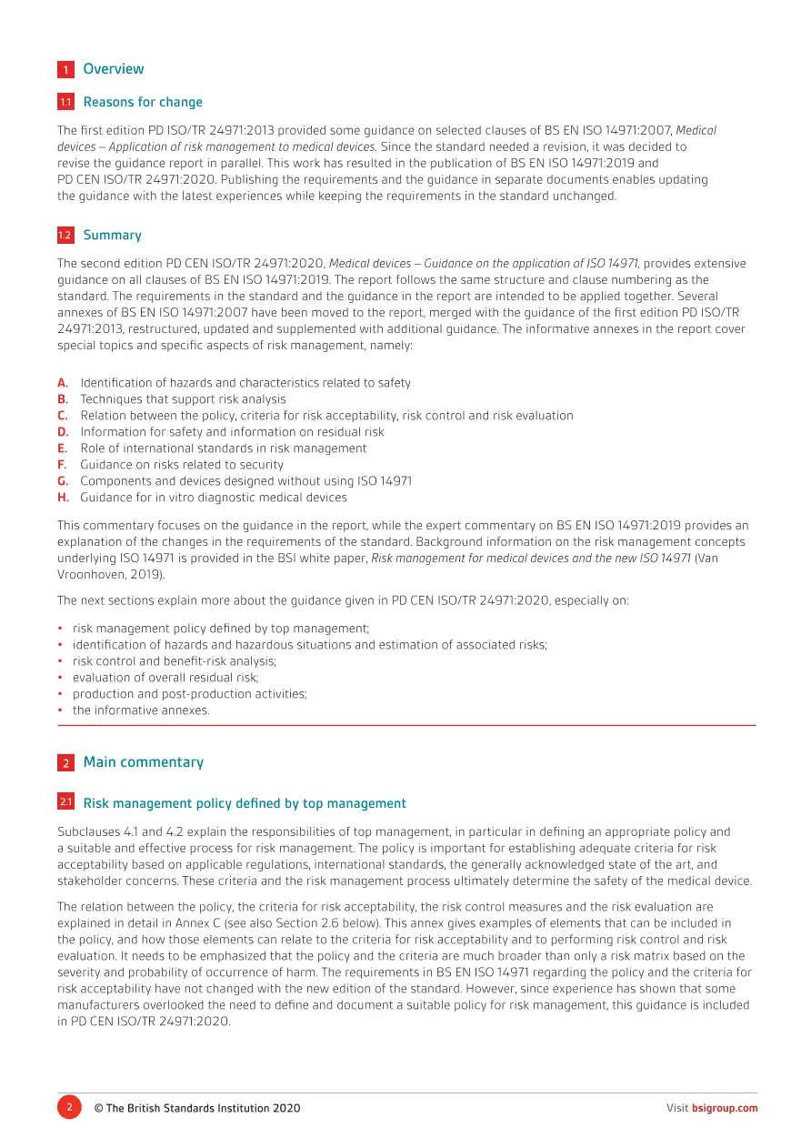 BS PD CEN ISO/TR 24971:2020 EXCOMM