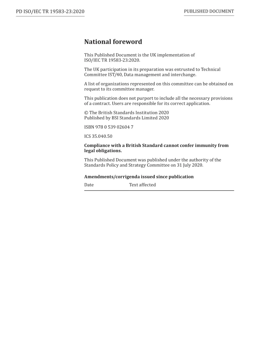 BS PD ISO/IEC TR 19583-23:2020