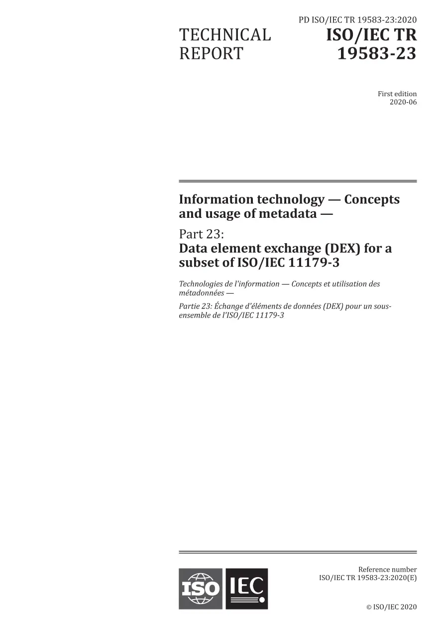 BS PD ISO/IEC TR 19583-23:2020
