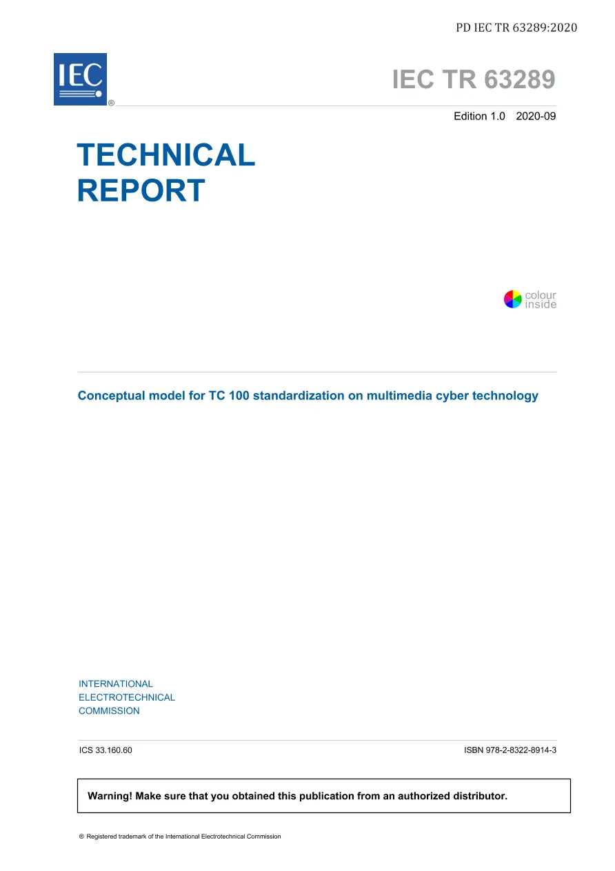 BS PD IEC TR 63289:2020