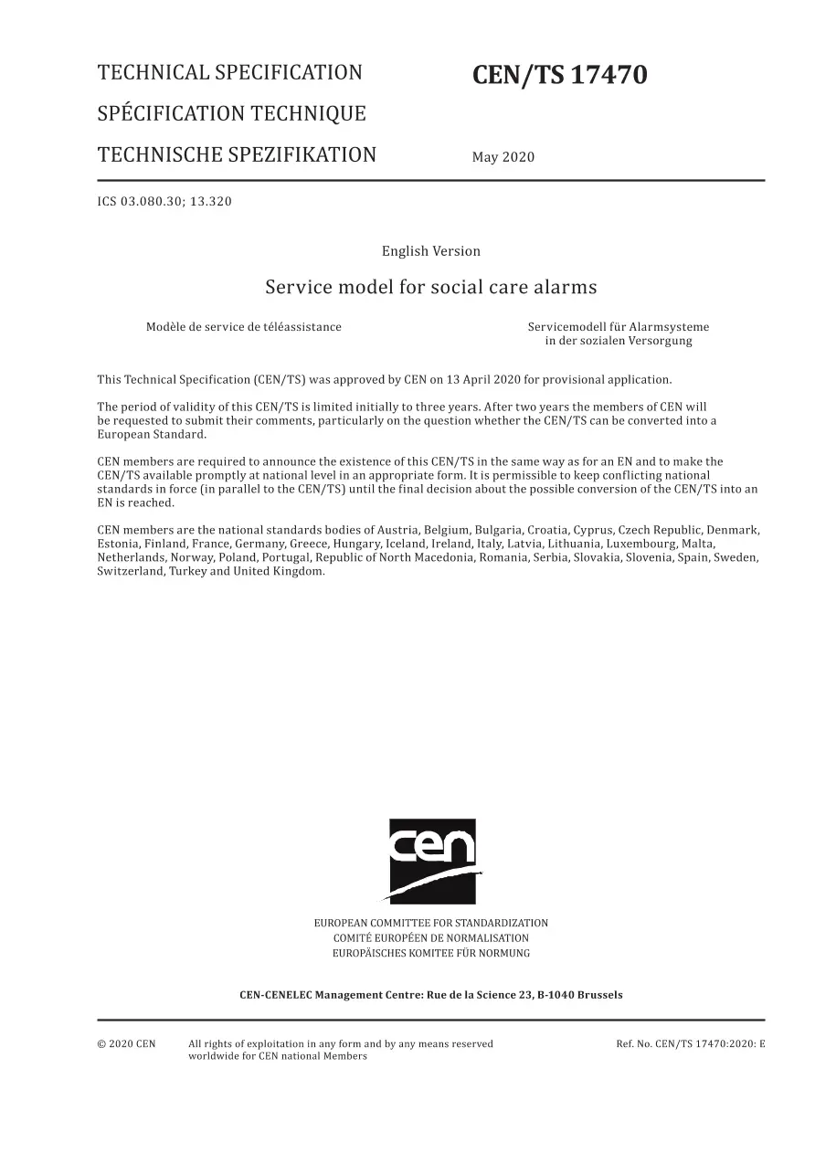 BS PD CEN/TS 17470:2020