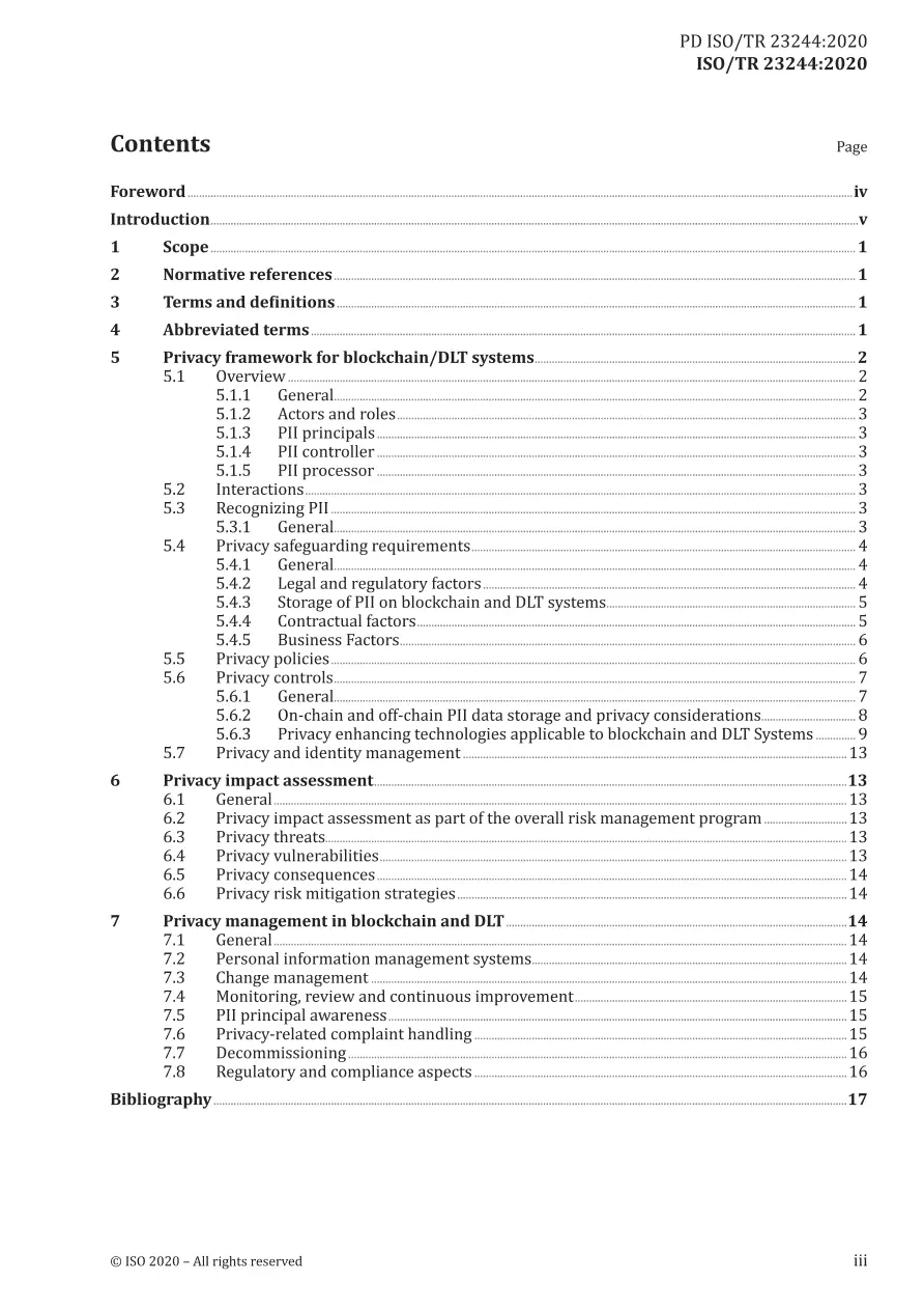 BS PD ISO/TR 23244:2020