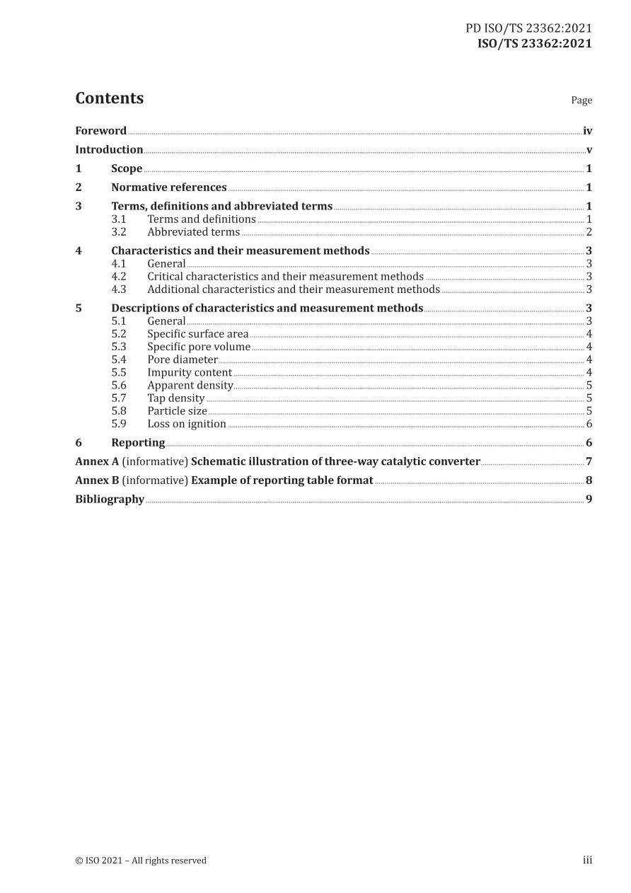 BS PD ISO/TS 23362:2021