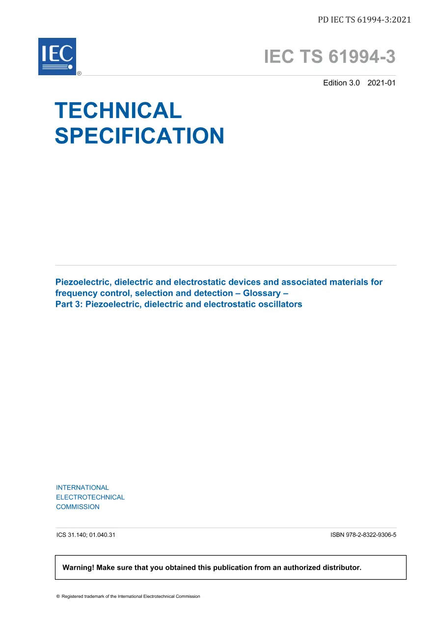 BS PD IEC TS 61994-3:2021
