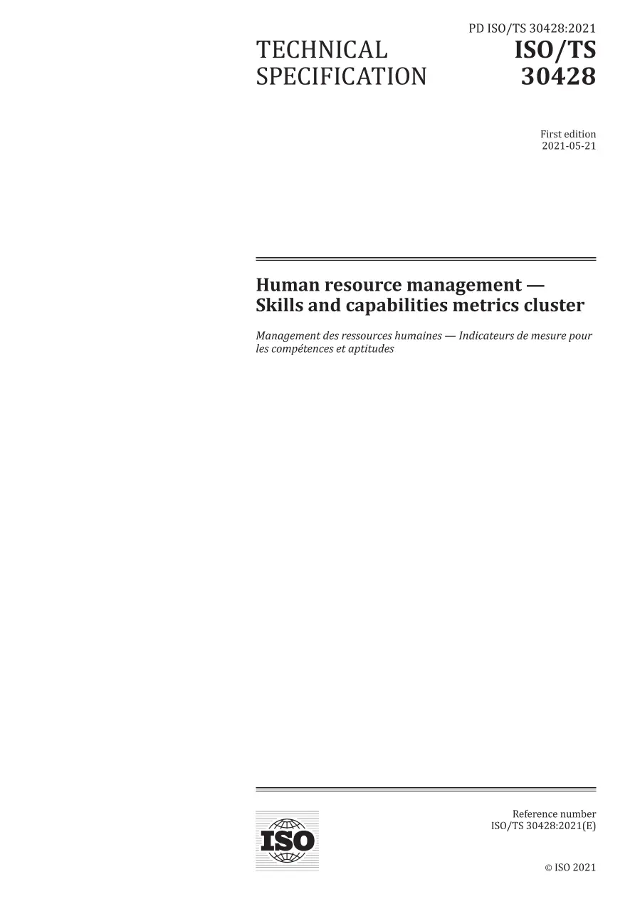 BS PD ISO/TS 30428:2021