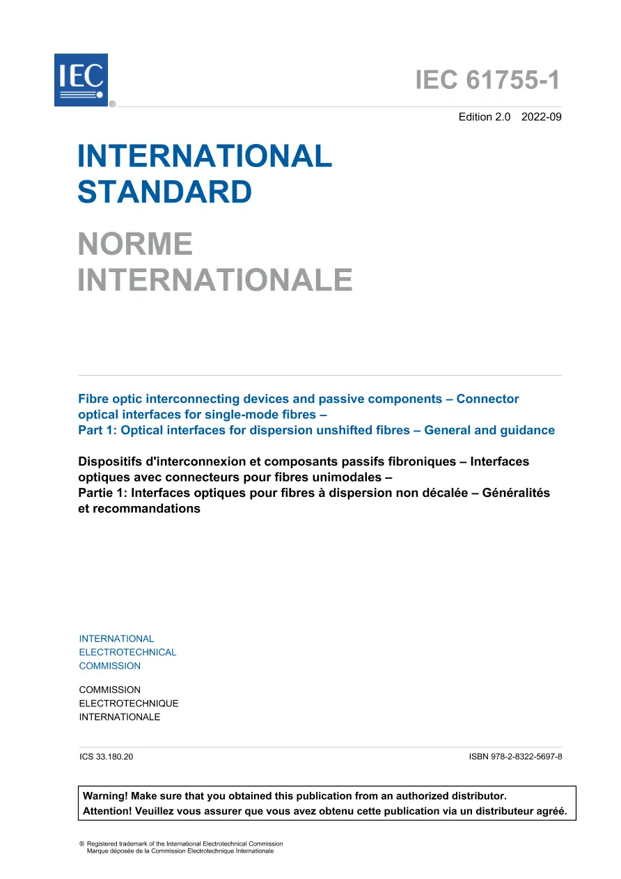 IEC 61755-1 Ed. 2.0 b:2022