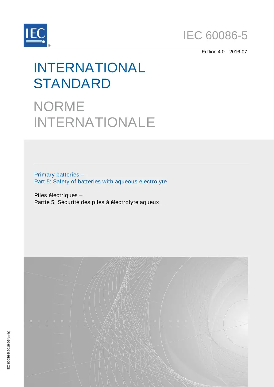 IEC 60086-5 Ed. 4.0 b:2016