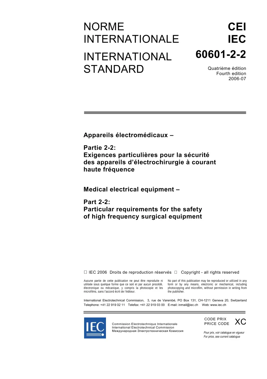 IEC 60601-2-2 Ed. 4.0 b:2006