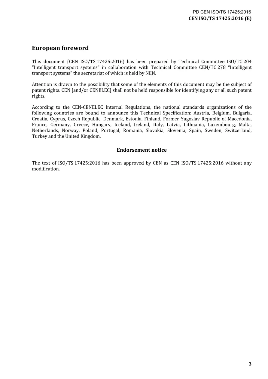 BS PD CEN ISO/TS 17425:2016