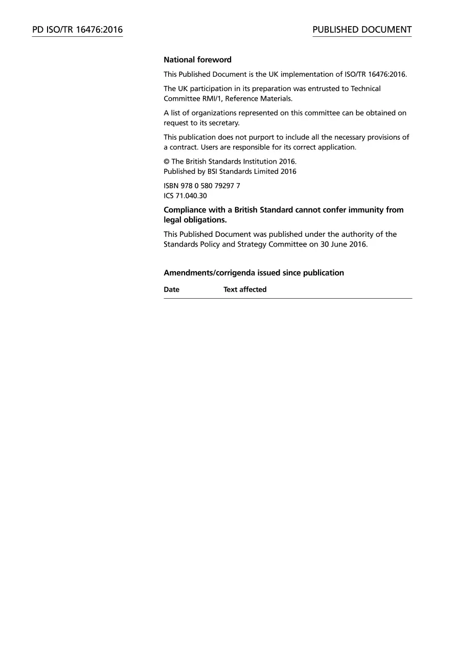 BS PD ISO/TR 16476:2016