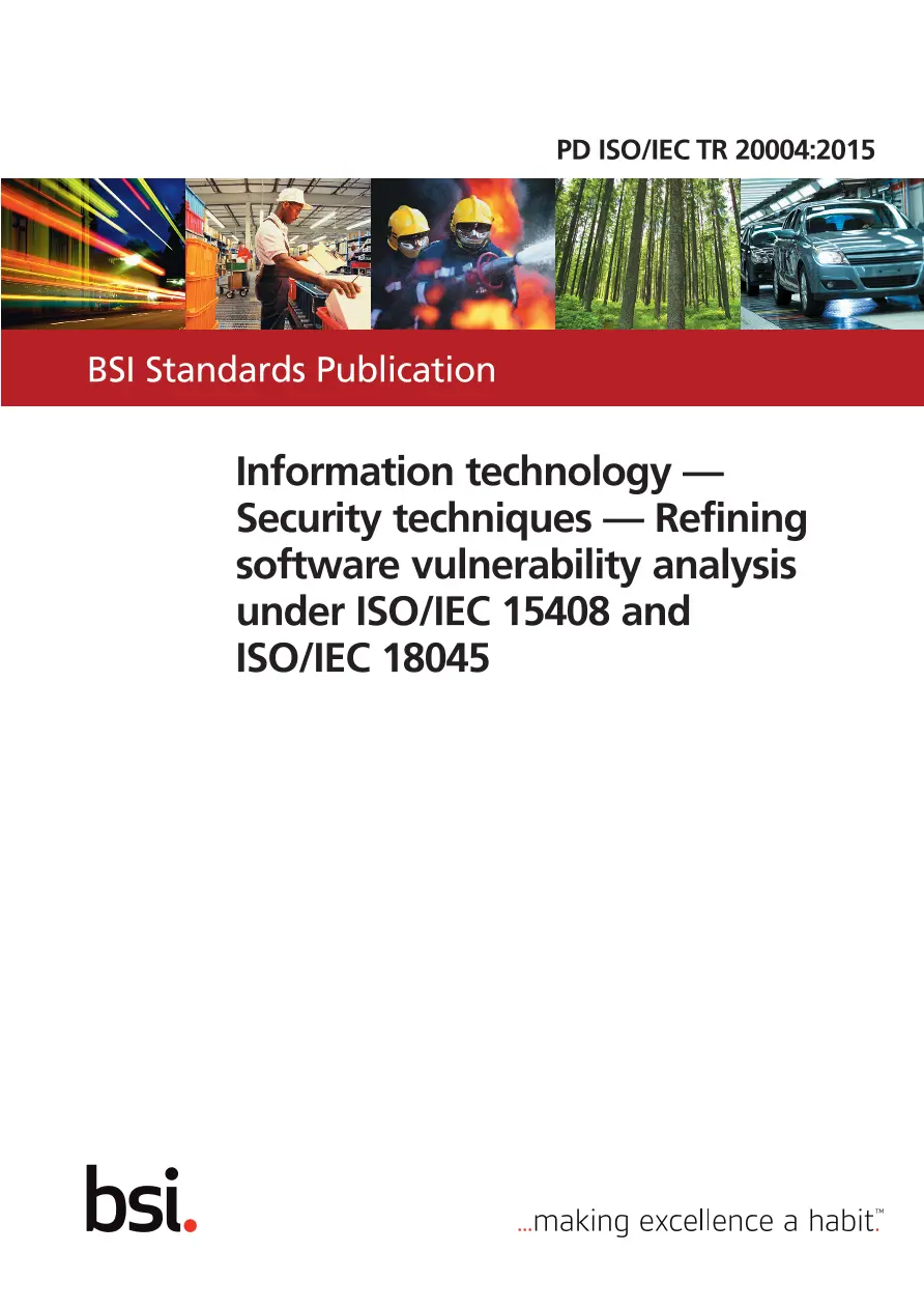 BS PD ISO/IEC TR 20004:2015