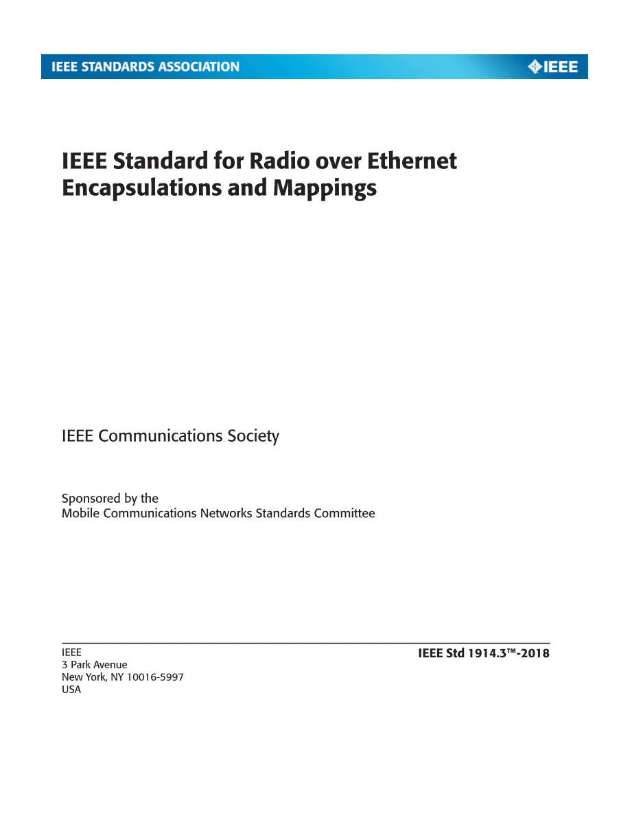 IEEE 1914.3-2018