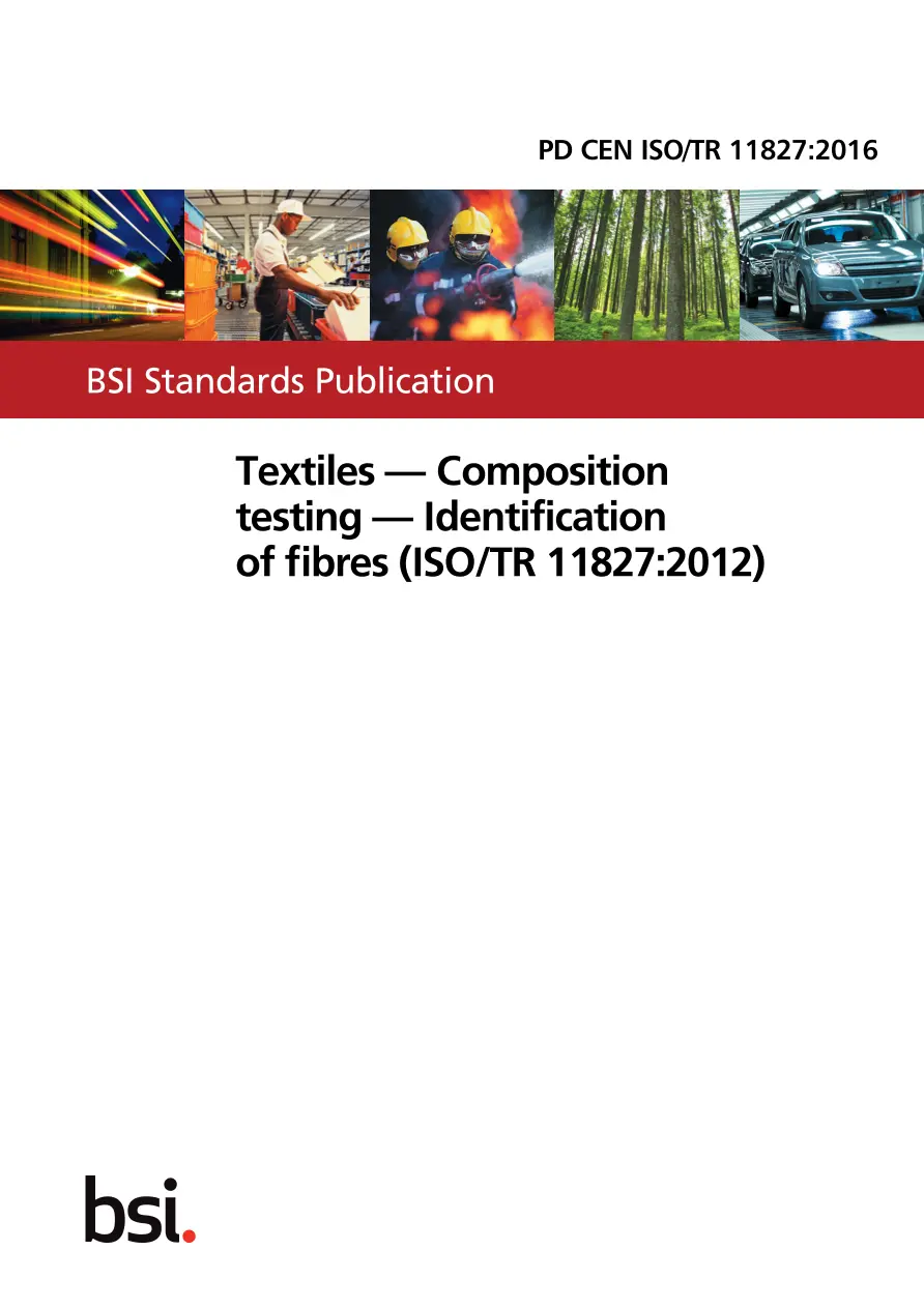 BS PD CEN ISO/TR 11827:2016