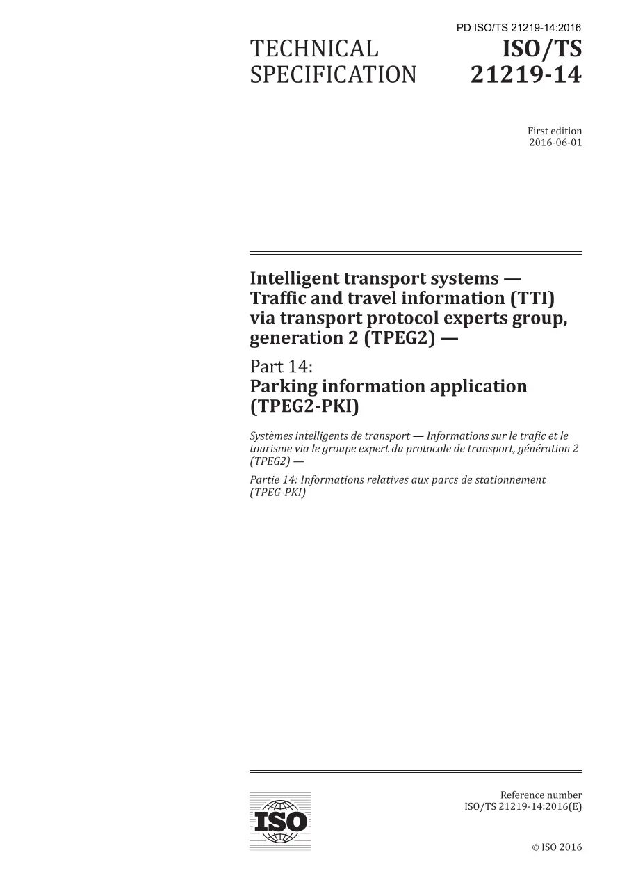 BS PD ISO/TS 21219-14:2016