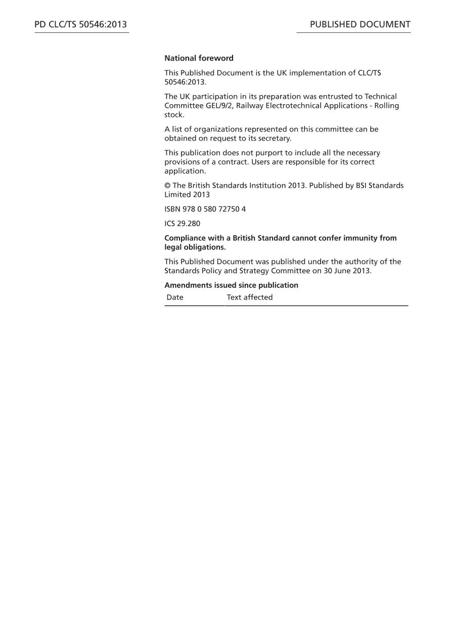 BS PD CLC/TS 50546:2013