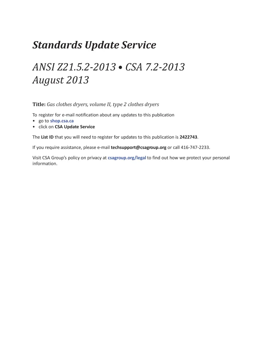 CSA ANSI Z21.5.2-2013/CSA 7.2-2013