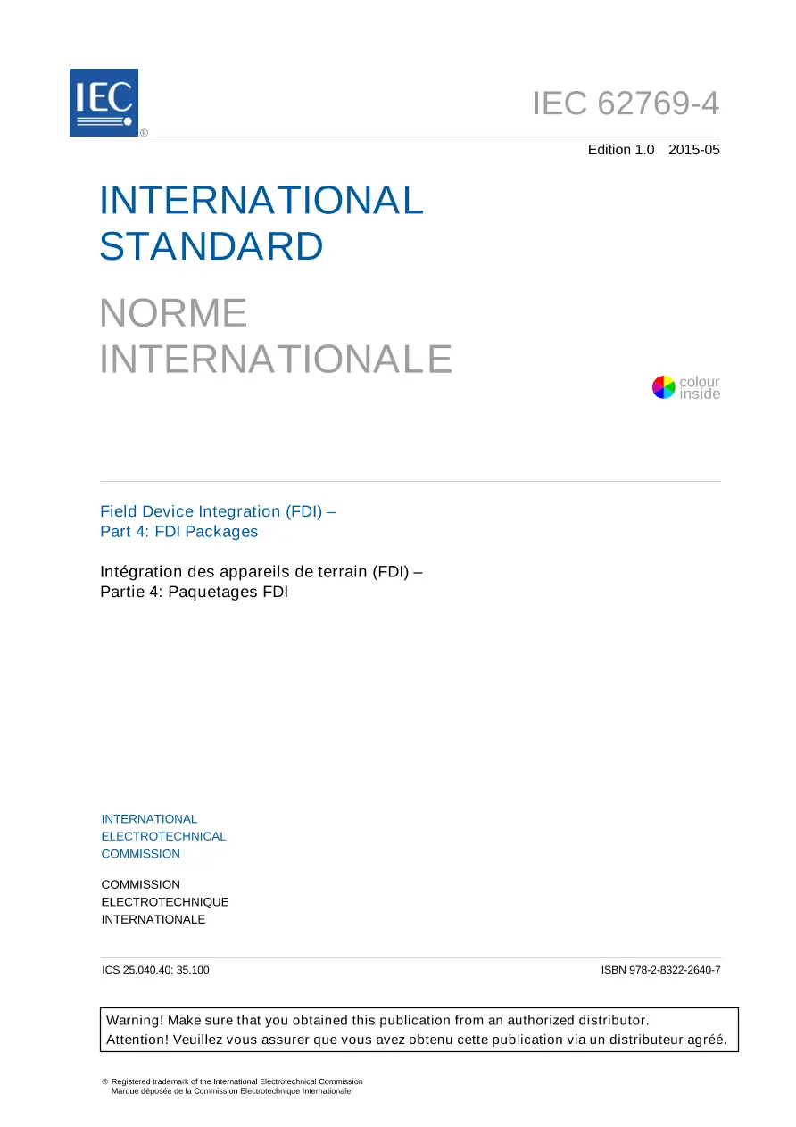 IEC 62769-4 Ed. 1.0 b:2015