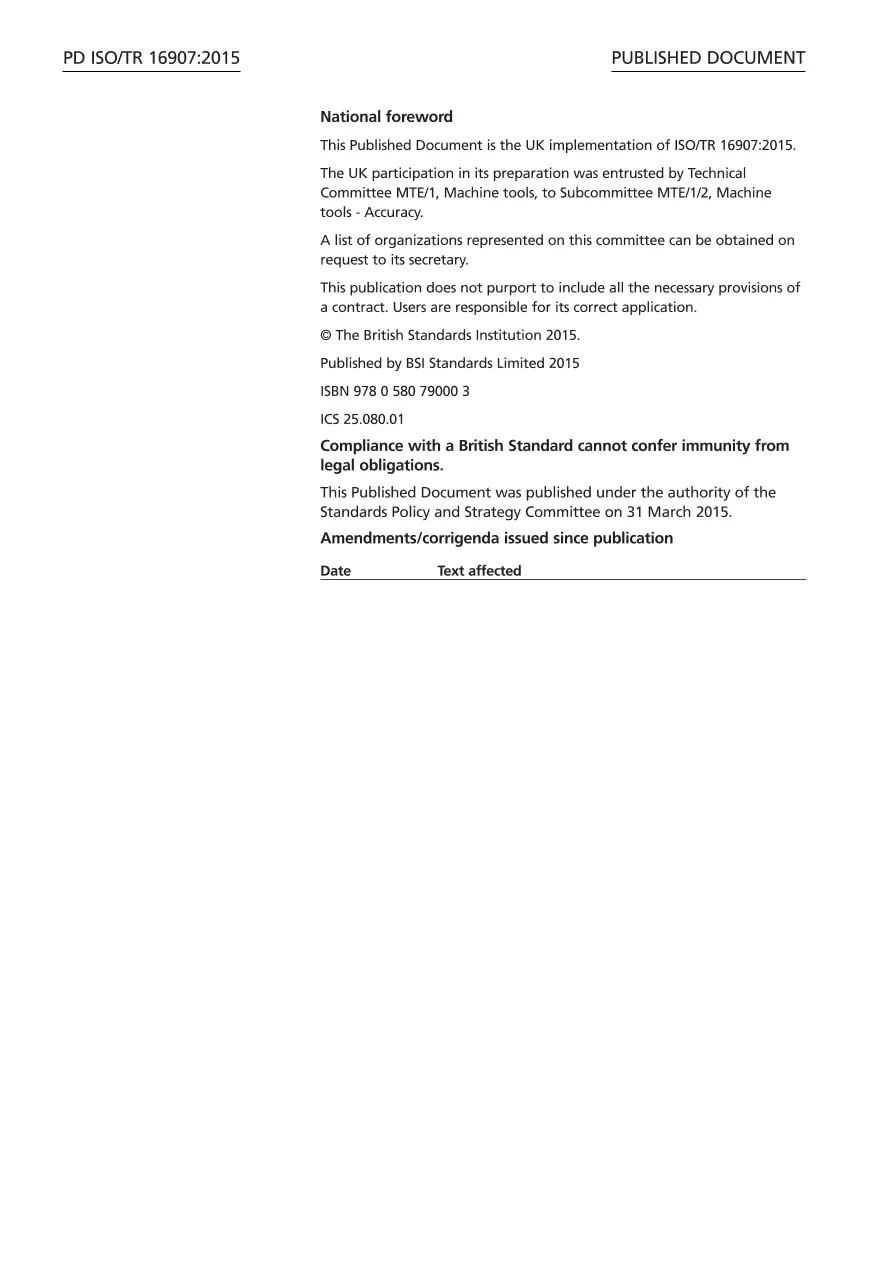 BS PD ISO/TR 16907:2015